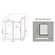Large douchecabine met zij instap en schuifdeur 160x90x195 cm Large douchecabine met zij instap en schuifdeur 160x90x195 cm