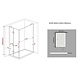 Novia-SIDE douchecabine zij instap 120x80x195 cm Novia-SIDE douchecabine zij instap 120x80x195 cm