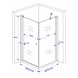 Stalis-FX douchecabine zij instap 80x80x190 cm met draaideur Stalis-FX douchecabine zij instap 80x80x190 cm met draaideur