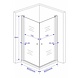 Stalis douchecabine hoekinstap 90x90x190 cm met dubbele draaideur Stalis douchecabine hoekinstap 90x90x190 cm met dubbele draaideur