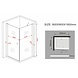 Stalis-FX Douchecabine zij instap met draaideur 90x80x190 cm Stalis-FX Douchecabine zij instap met draaideur 90x80x190 cm