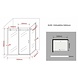 Tera douchecabine met schuifdeur 100x80x195 cm Tera douchecabine met schuifdeur 100x80x195 cm