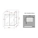 Tera douchecabine met schuifdeur 120x80x195 cm Tera douchecabine met schuifdeur 120x80x195 cm