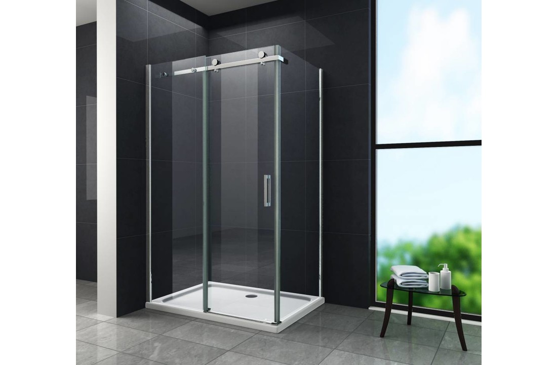 Tera douchecabine met hoek schuifdeuren 120x90x195 cm