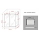 Tera douchecabine met hoek schuifdeuren 140x90x195 cm Tera douchecabine met hoek schuifdeuren 140x90x195 cm