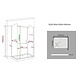 Vito douchecabine met zij instap 100x80x195 cm Vito douchecabine met zij instap 100x80x195 cm