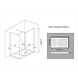 Douchecabine OPERO 120 x 90 x 195 cm - inloop Douchecabine OPERO 120 x 90 x 195 cm - inloop