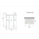 TARNA U-vorm douchecabine met draaideur 120x80x195 cm TARNA U-vorm douchecabine met draaideur 120x80x195 cm