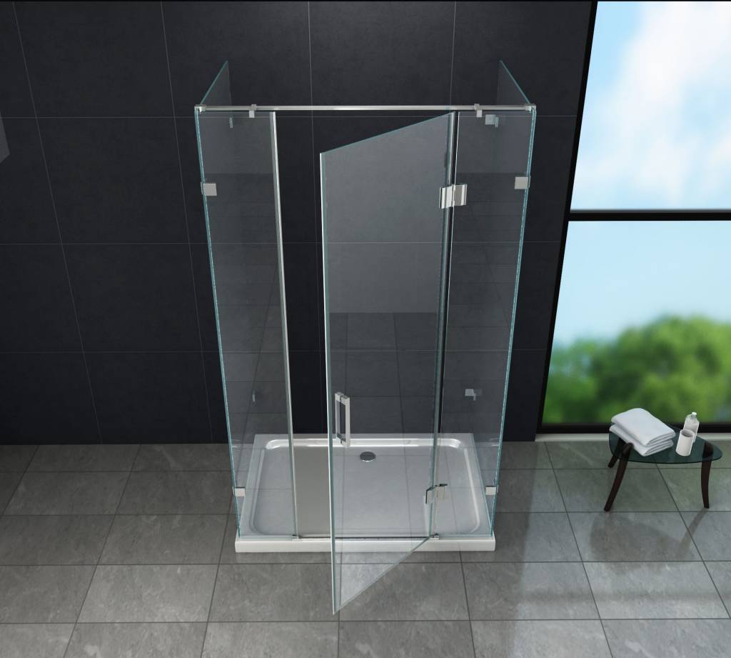 Douchecabine TARNA U-vorm met draaideur 140x90x195 cm
