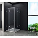 Luxor Douchecabine hoekinstap 80 x 80 x 195 - frameloos glas Luxor Douchecabine hoekinstap 80 x 80 x 195 - frameloos glas