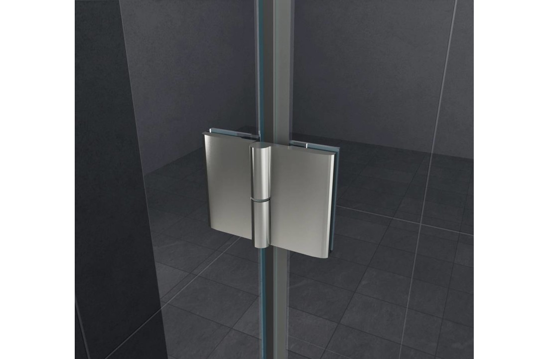 Luxor Douchecabine hoekinstap 100x100x195 - frame loze glas