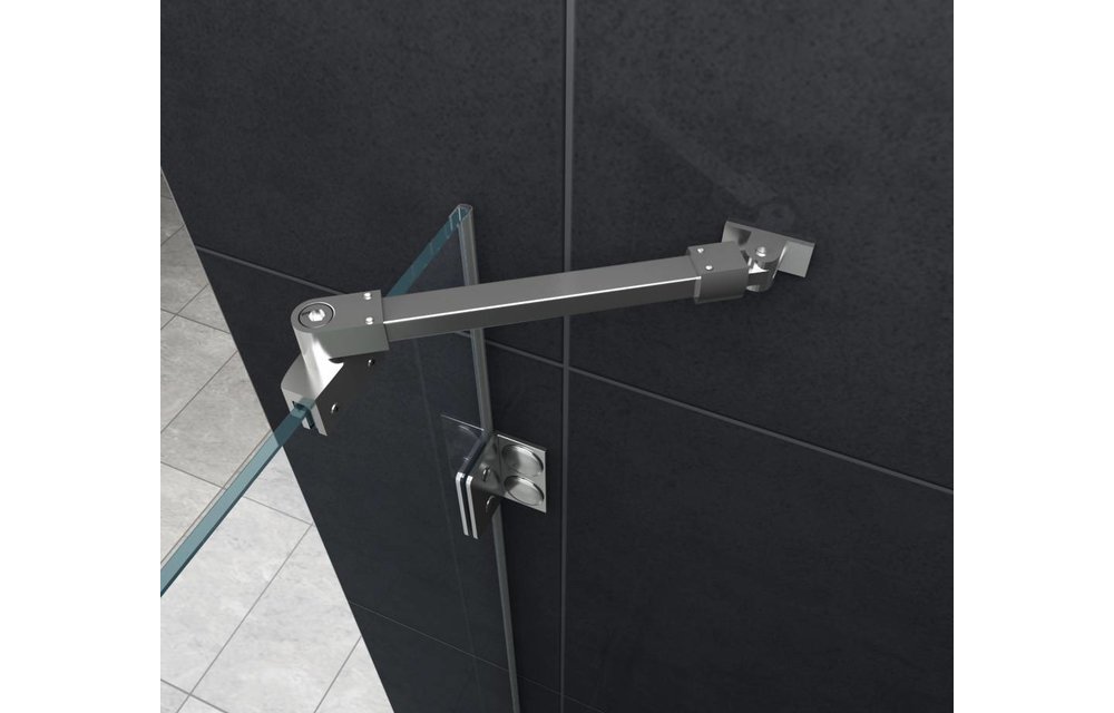 Luxor Douchecabine hoekinstap 100x100x195 - frame loze glas