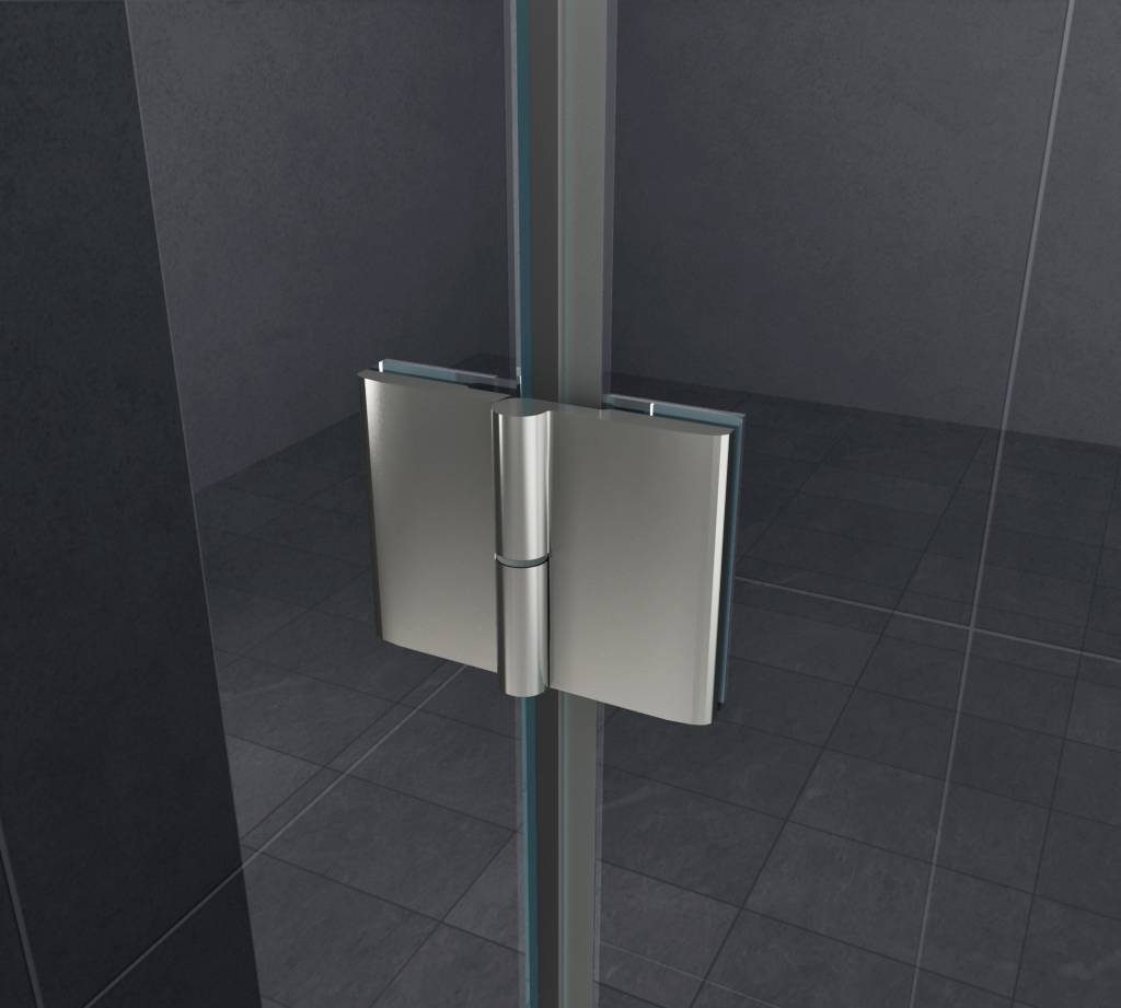 Luxor Douchecabine hoekinstap 120x120x195 cm - frame loze glas