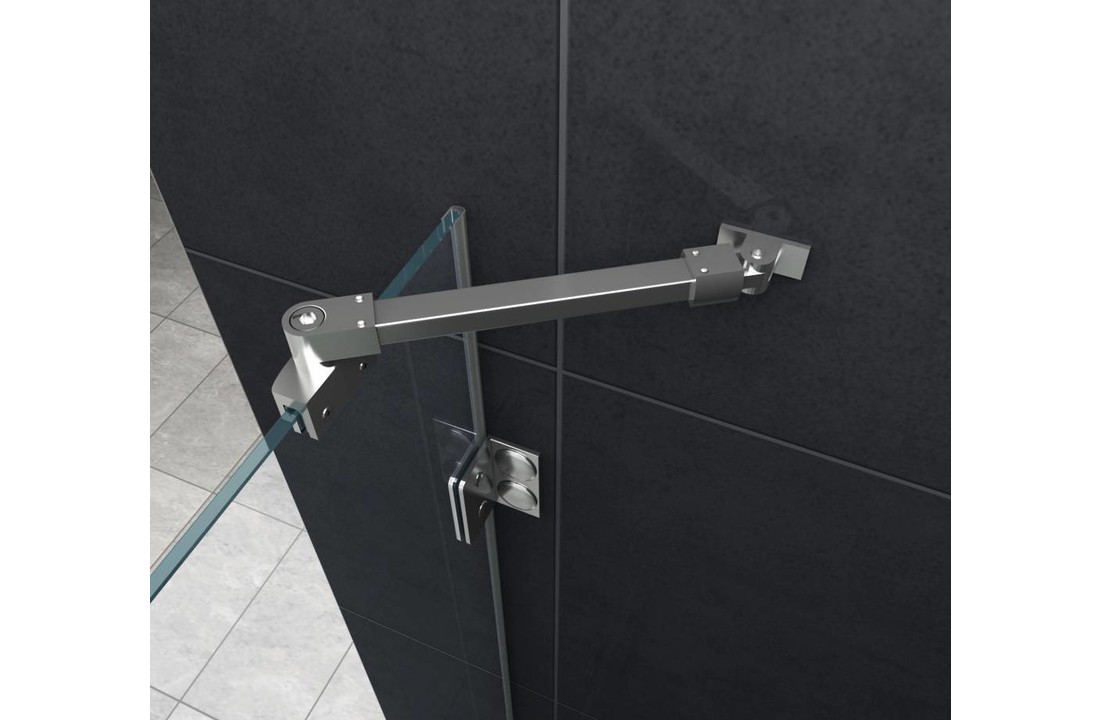 Luxor Douchecabine 90x80x195 cm hoek instap frameloos glas
