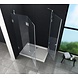 Luxor Douchecabine 100x80x195 cm hoek instap frameloos glas Luxor Douchecabine 100x80x195 cm hoek instap frameloos glas