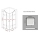 Luxor Douchecabine 100x90x195 cm hoek instap frameloos glas Luxor Douchecabine 100x90x195 cm hoek instap frameloos glas