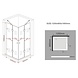 Luxor Douchecabine 120x90x195 cm hoek instap frameloos glas Luxor Douchecabine 120x90x195 cm hoek instap frameloos glas