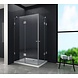 Luxor Douchecabine 100x80x195 cm hoek instap frameloos glas Luxor Douchecabine 100x80x195 cm hoek instap frameloos glas