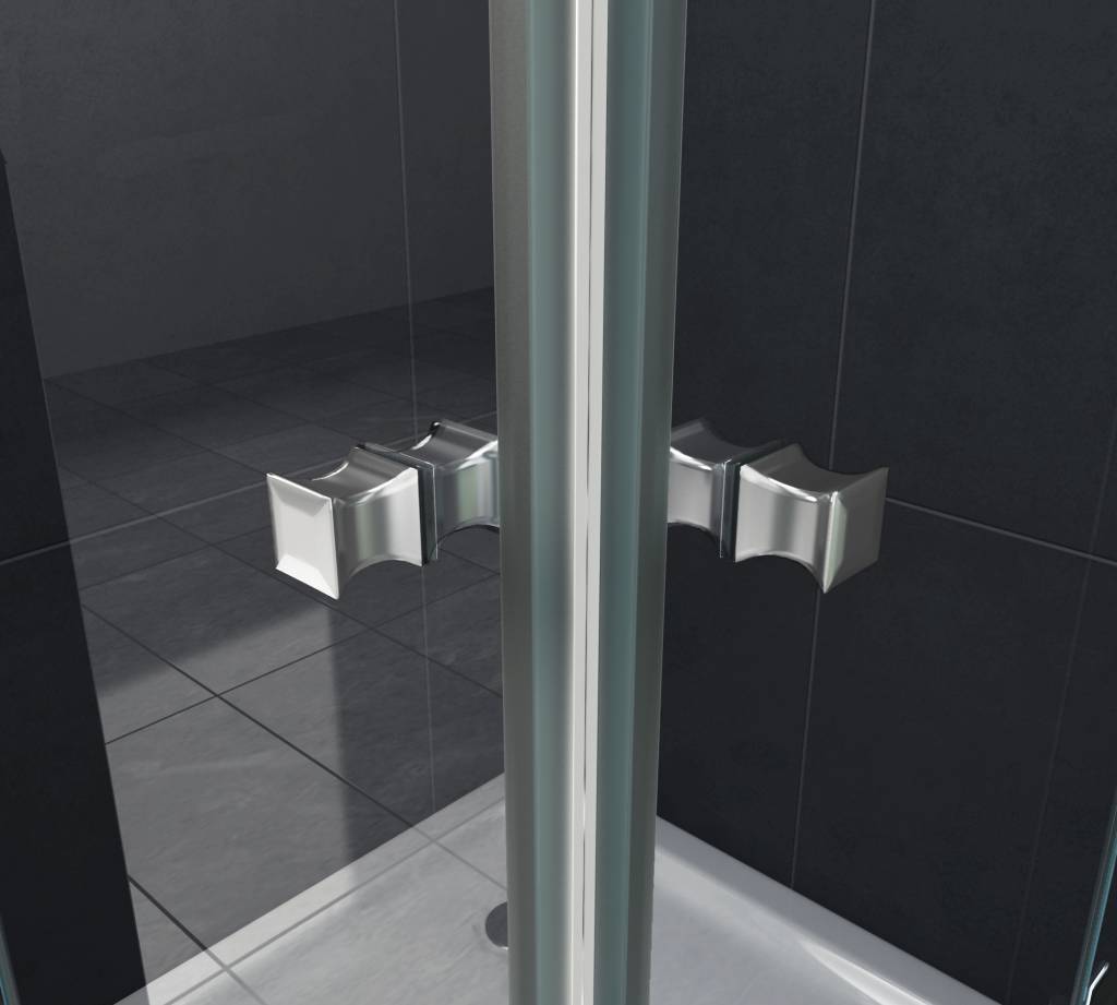 Luxor Douchecabine 120x100x195 cm hoek instap frameloos glas