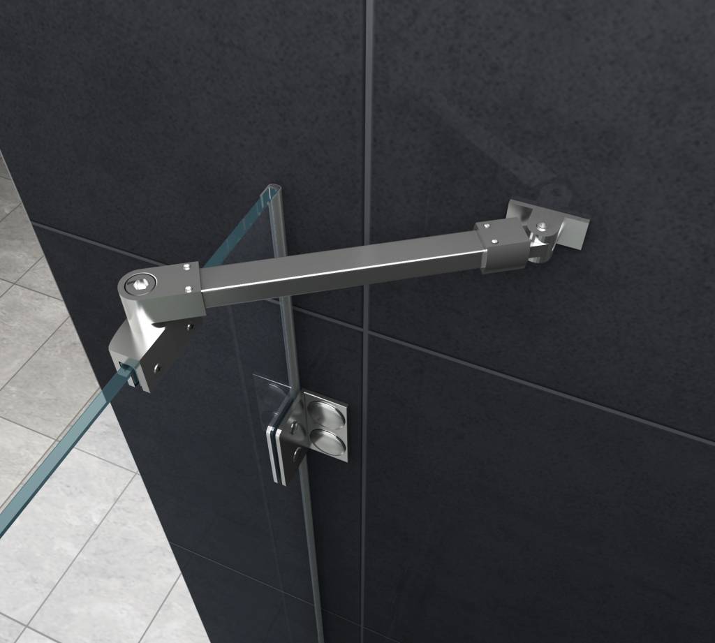 Luxor Douchecabine 120x100x195 cm hoek instap frameloos glas