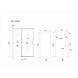 Soft-close 2.0 nis schuifdeur 140 x 200 cm chroom Soft-close 2.0 nis schuifdeur 140 x 200 cm chroom