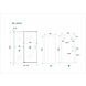 Soft-close 2.0 nis schuifdeur 120 x 200 cm chroom Soft-close 2.0 nis schuifdeur 120 x 200 cm chroom