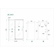 Soft-close 2.0 nis schuifdeur 100 x 200 cm chroom Soft-close 2.0 nis schuifdeur 100 x 200 cm chroom