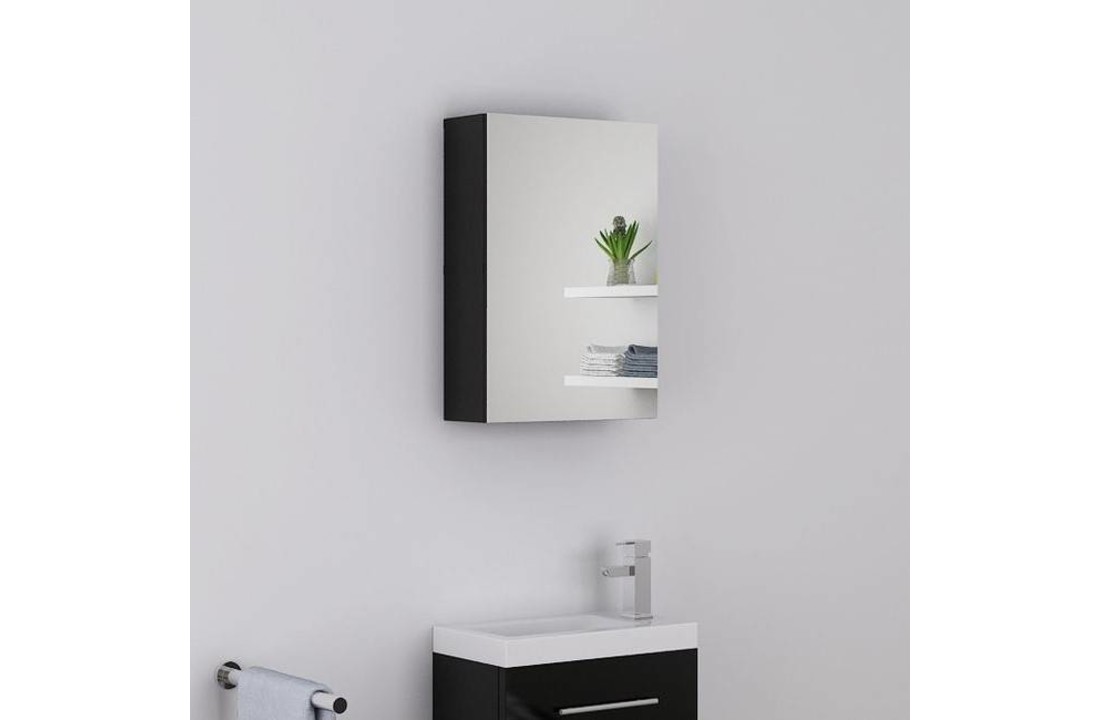 Spiegelkast voor toiletruimte PARTA 40 cm - Zwart