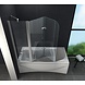 TRIPO Douchewand voor Bad 150 x 140 cm helder glas TRIPO Douchewand voor Bad 150 x 140 cm helder glas