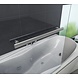 UNI Hoek badwand 80 cm met handdoek houder UNI Hoek badwand 80 cm met handdoek houder