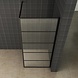 Horizon mat zwarte inloopdouche met zwart raster 120 cm Horizon mat zwarte inloopdouche met zwart raster 120 cm