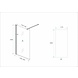 Inloopdouche met mat zwart profiel 120 cm Nano 10 mm safety glass Inloopdouche met mat zwart profiel 120 cm Nano 10 mm safety glass