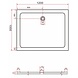 Rheiner douchebak 120x100x5 cm rechthoek wit Rheiner douchebak 120x100x5 cm rechthoek wit