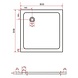 Rheiner Douchebak 80x80x5 cm Vierkant Wit Rheiner Douchebak 80x80x5 cm Vierkant Wit