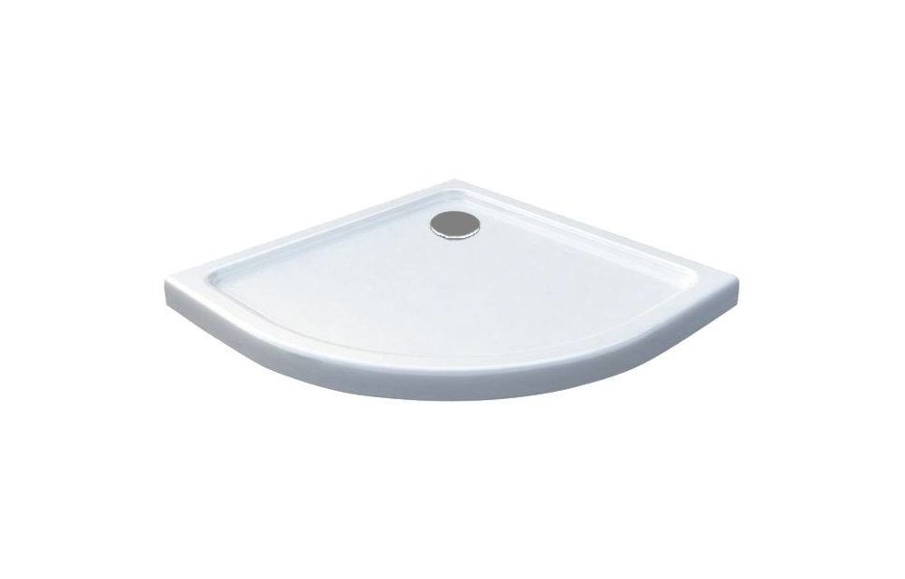 Rheiner douchebak 80x80x5 cm kwartrond wit