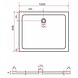 Rheiner douchebak 100x80x5 cm rechthoek wit Rheiner douchebak 100x80x5 cm rechthoek wit
