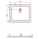 Rheiner douchebak 90x75x5 cm rechthoek wit Rheiner douchebak 90x75x5 cm rechthoek wit
