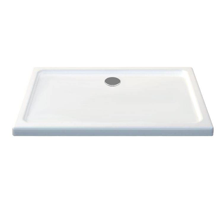 Rheiner douchebak 120x90x5 cm rechthoek wit