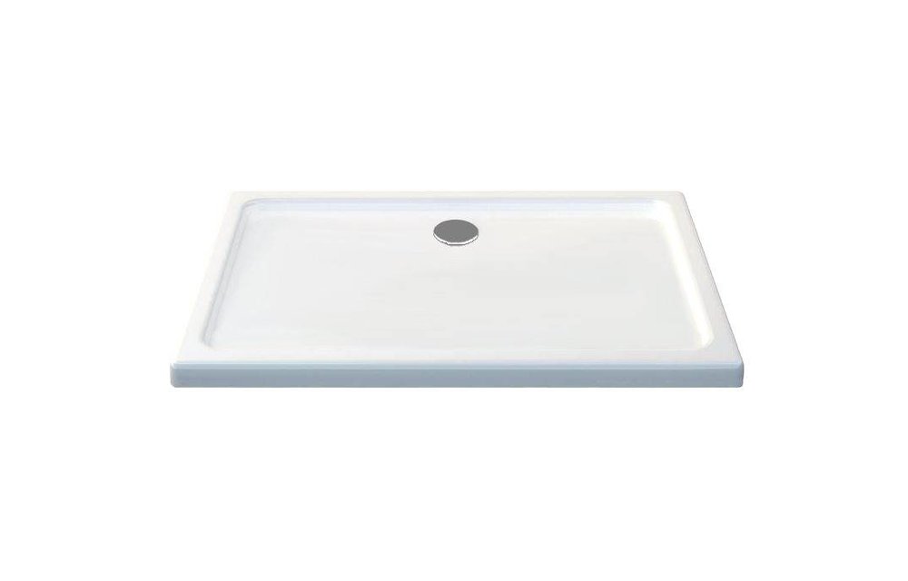 Rheiner douchebak 120x80x5 cm rechthoek wit