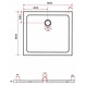 Rheiner douchebak 90x80x5 cm rechthoek wit Rheiner douchebak 90x80x5 cm rechthoek wit