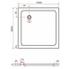 Rheiner douchebak 100x100x5 cm vierkant wit Rheiner douchebak 100x100x5 cm vierkant wit