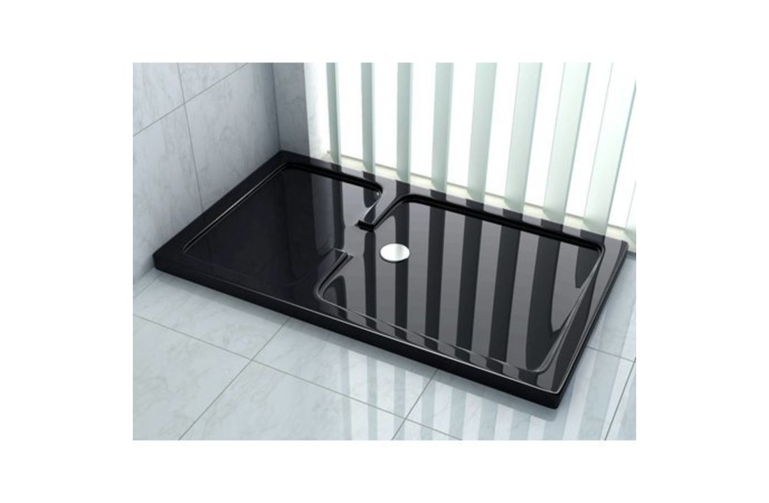 Rheiner douchebak 120x90x5 cm rechthoek zwart