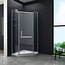 STALIS-PENTA vijfhoek douchecabine 90x90x195 cm met legplanken