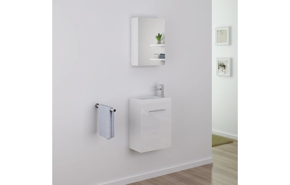 Fonteinkast PARTA 45 Cm Met Fontein - Wit