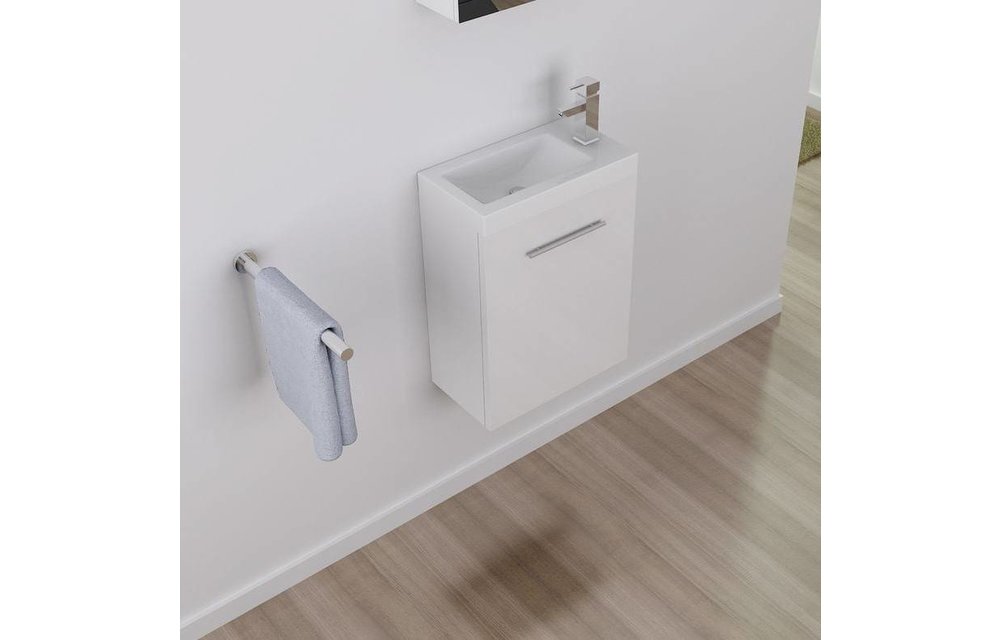 Fonteinkast PARTA 45 Cm Met Fontein - Wit