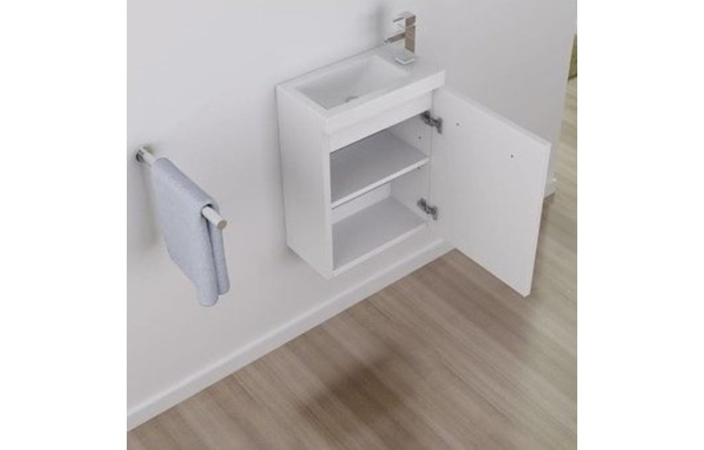 Fonteinkast PARTA 45 Cm Met Fontein - Wit