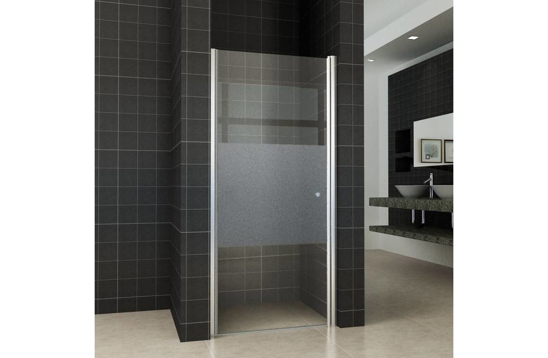 Base Nisdeur met profiel 70x200 cm NANO gedeeltelijk matglas