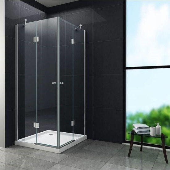 Carna Douchecabine Hoekinstap 90X80X195 huismerk kopen in de aanbieding