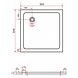 Rheiner zwarte douchebak 80x80x5 cm vierkant Rheiner zwarte douchebak 80x80x5 cm vierkant