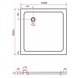 Rheiner zwarte douchebak 100x100x5 cm vierkant Rheiner zwarte douchebak 100x100x5 cm vierkant
